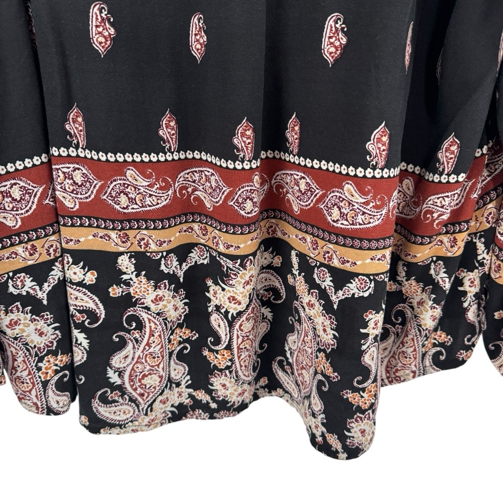 Tantrums Floral Paisley Printed Multicolored Blouse Top Size XXL - Picture 9 of 13